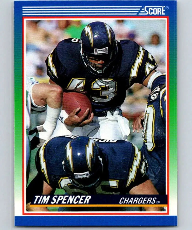 1990 Score #423 Tim Spencer NM-MT San Diego Chargers Football Card - Football Card Single