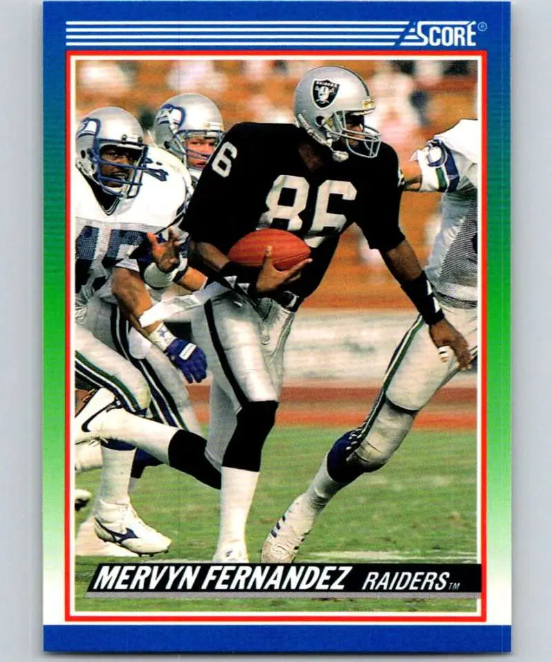 1990 Score #430 Mervyn Fernandez NM-MT Los Angeles Raiders Football Card