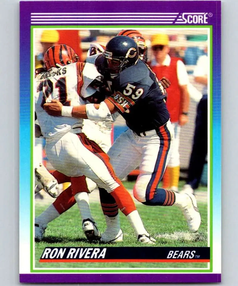 1990 Score #469 Ron Rivera NM-MT Chicago Bears Football Card - Football Card Single