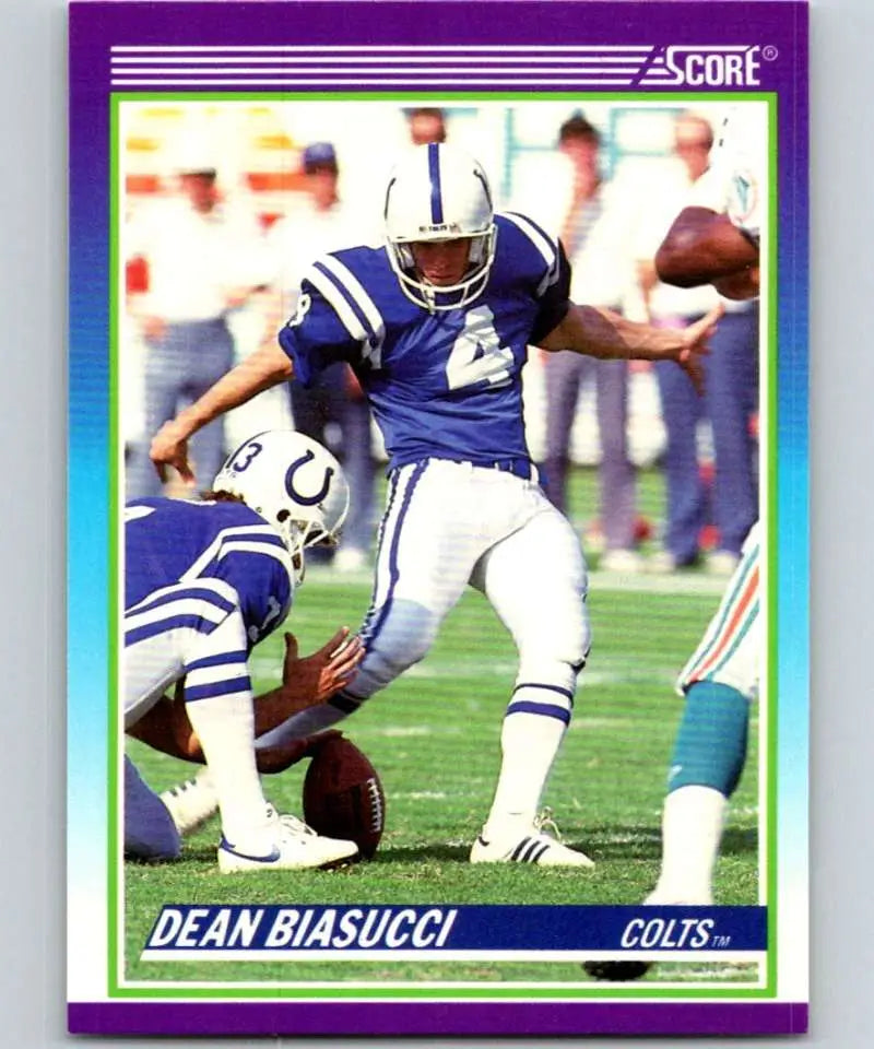 1990 Score #470 Dean Biasucci NM-MT Indianapolis Colts Football Card - Football Card Single