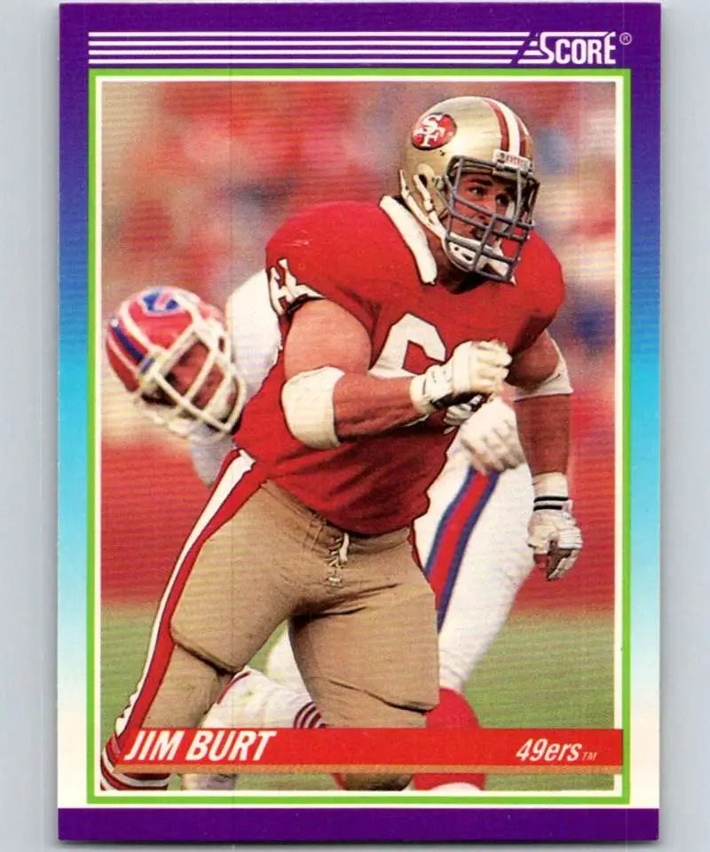 1990 Score #545 Jim Burt NM-MT San Francisco 49ers Football Card - Football Card Single
