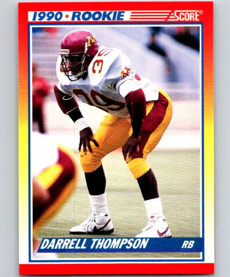 1990 Score #636 Darrell Thompson NM-MT RC Rookie Green Bay Packers Football Card - Football Card Single