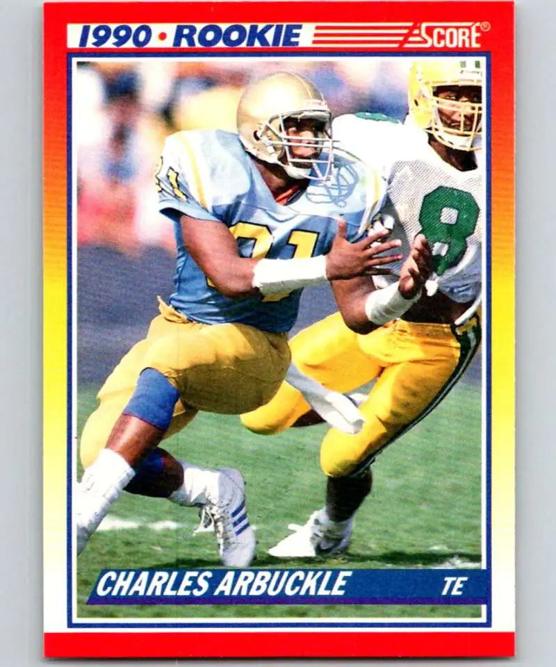 1990 Score #639 Charles Arbuckle NM-MT RC Rookie New Orleans Saints Football Card - Football Card Single