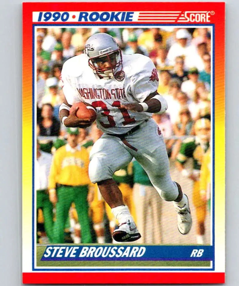 1990 Score #655 Steve Broussard NM-MT RC Rookie Atlanta Falcons Football Card - Football Card Single