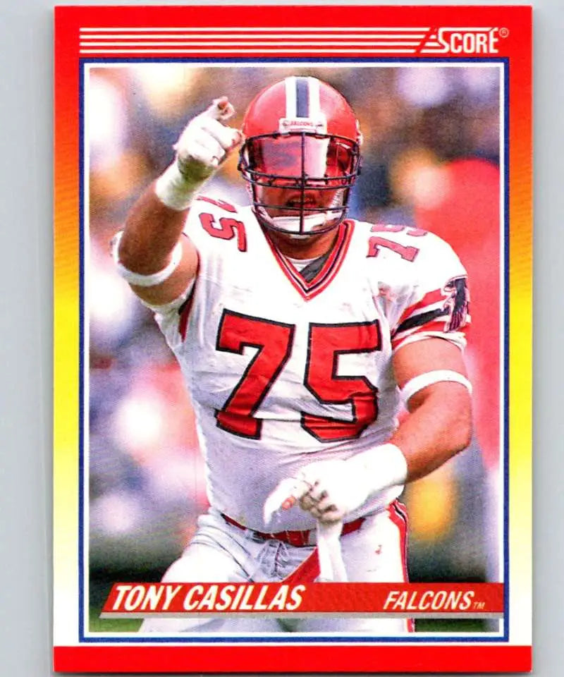 1990 Score #658 Tony Casillas NM-MT Atlanta Falcons Football Card - Football Card Single