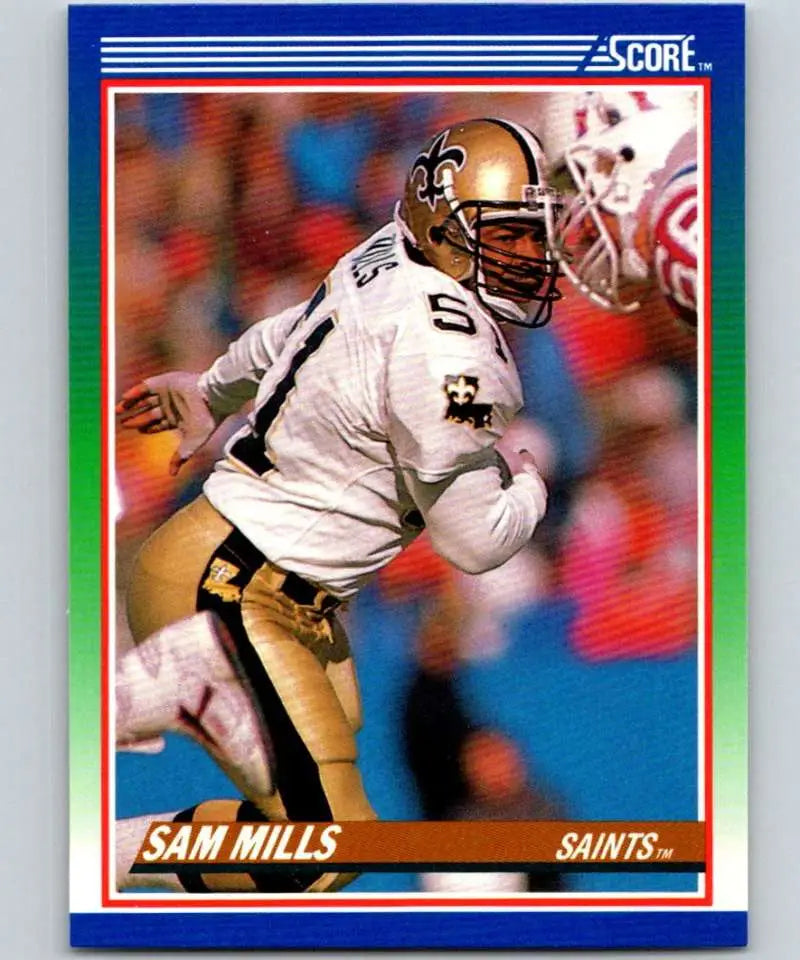 1990 Score #74 Sam Mills NM-MT New Orleans Saints Football Card - Football Card Single