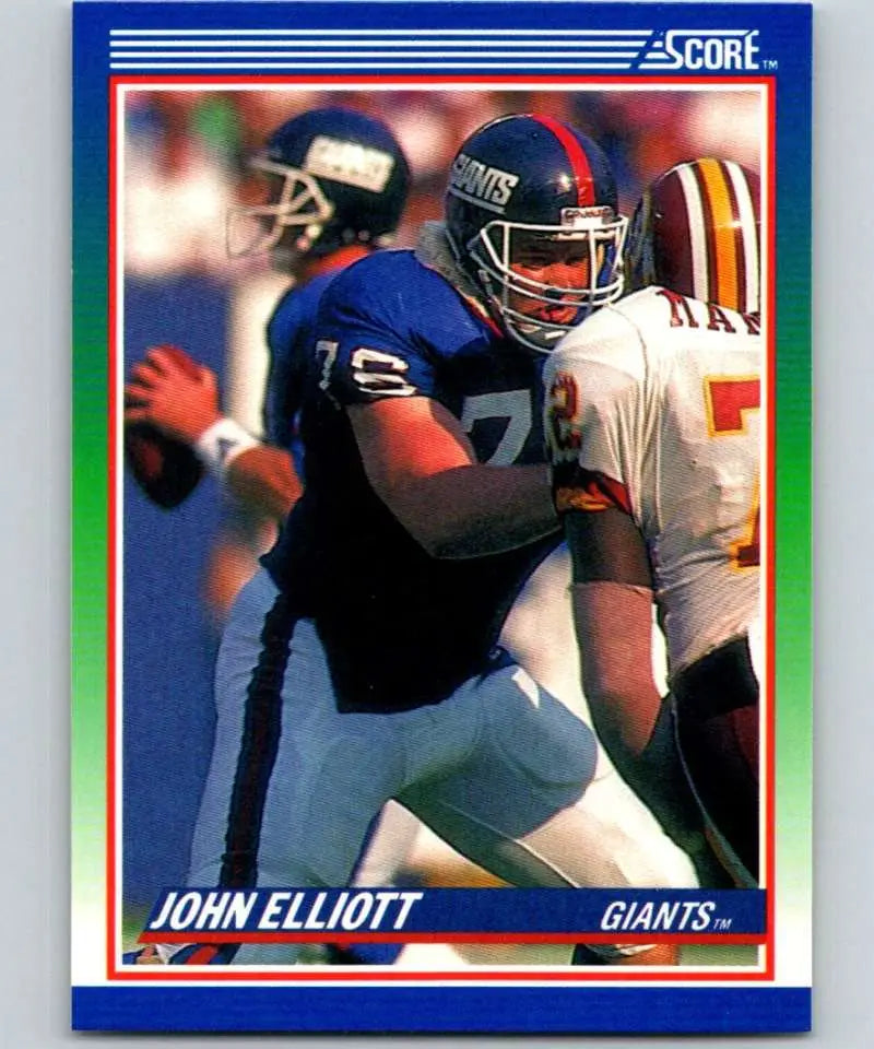 1990 Score #78 John Elliott NM-MT New York Giants Football Card - Football Card Single