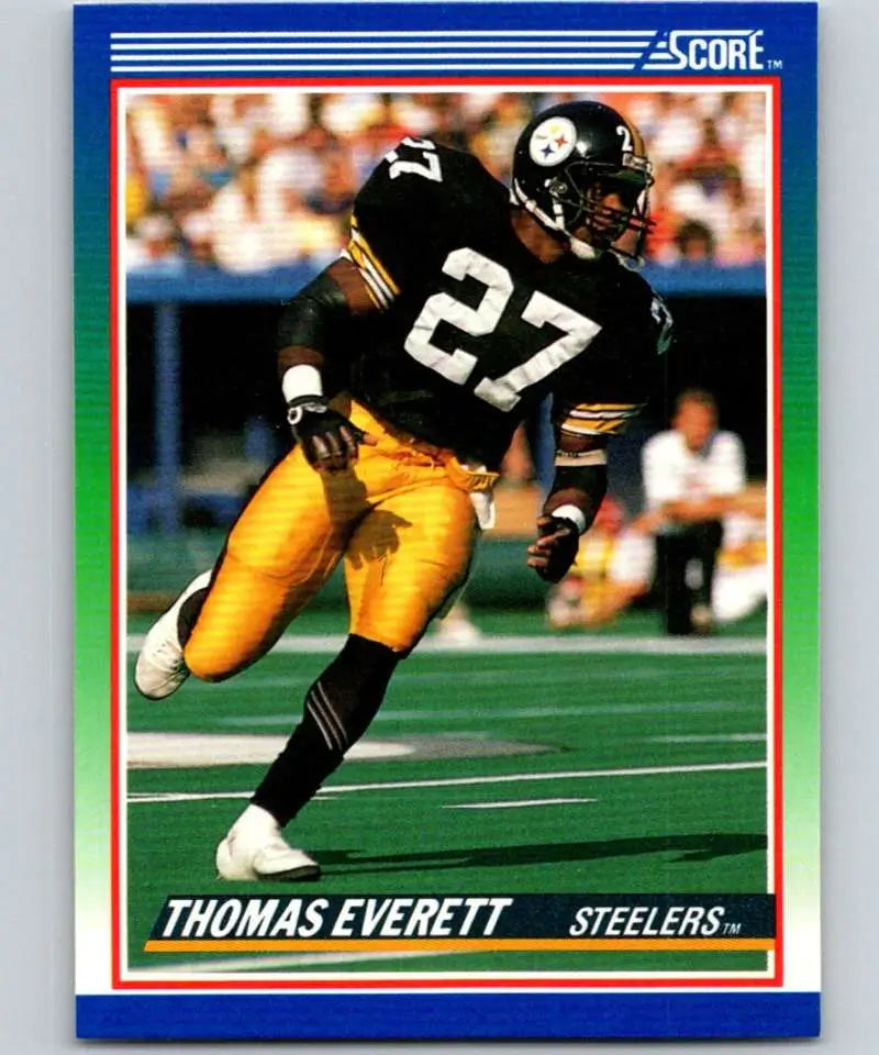 1990 Score #79 Thomas Everett NM-MT Pittsburgh Steelers Football Card - Football Card Single