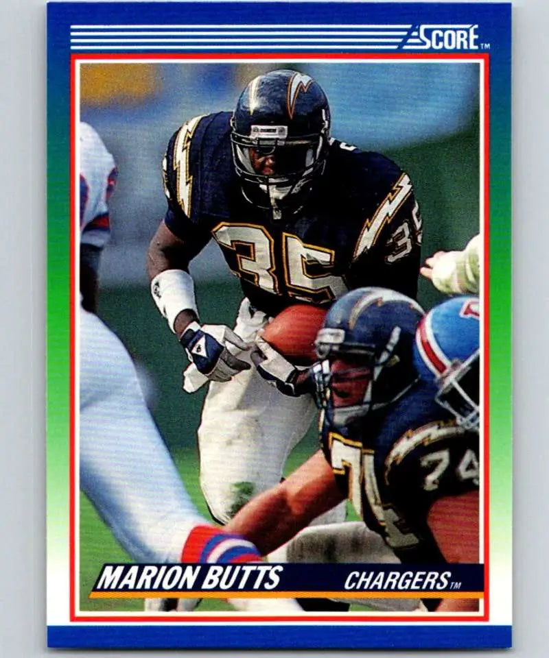 1990 Score #97 Marion Butts NM-MT San Diego Chargers Football Card - Football Card Single