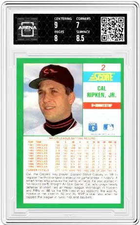 1990 Score Cal Ripken Jr. #2 Baseball AC 7.5 - Baseball Card Single