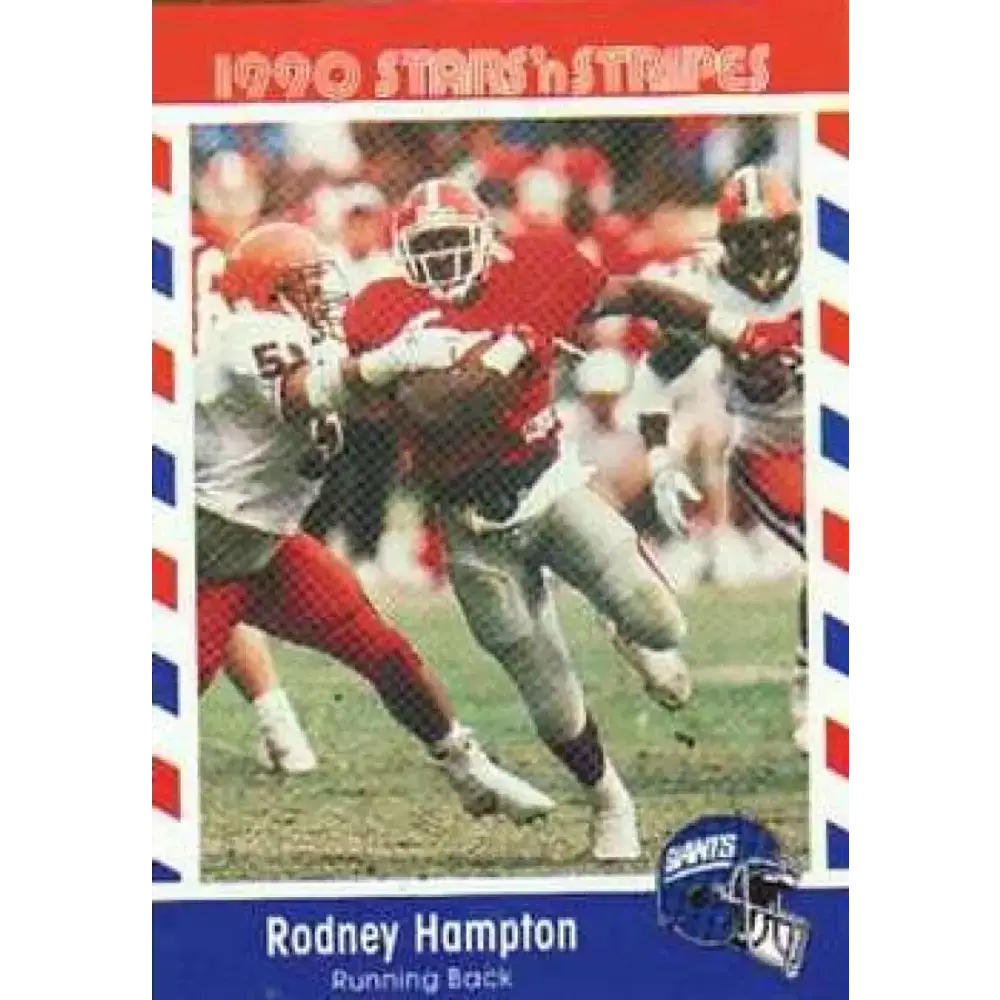1990 Stars n Stripes Asher Candy #90 Rodney Hampton EX Excellent New York Giants Football Card - Football Card Single