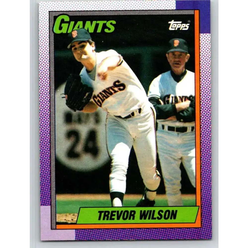 1990 Topps #408 Trevor Wilson NM-MT San Francisco Giants Baseball Card - Baseball Card Single