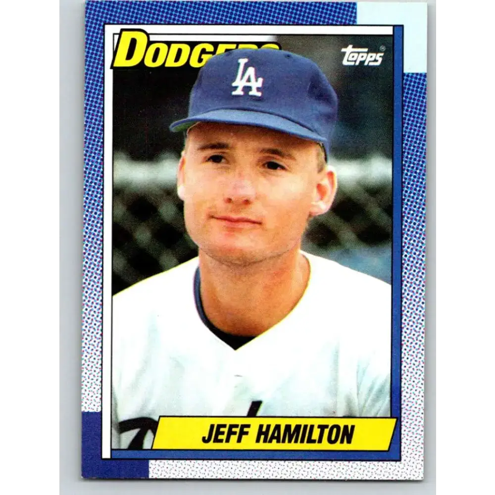 1990 Topps #426 Jeff Hamilton UER NM-MT Los Angeles Dodgers Baseball Card - Baseball Card Single