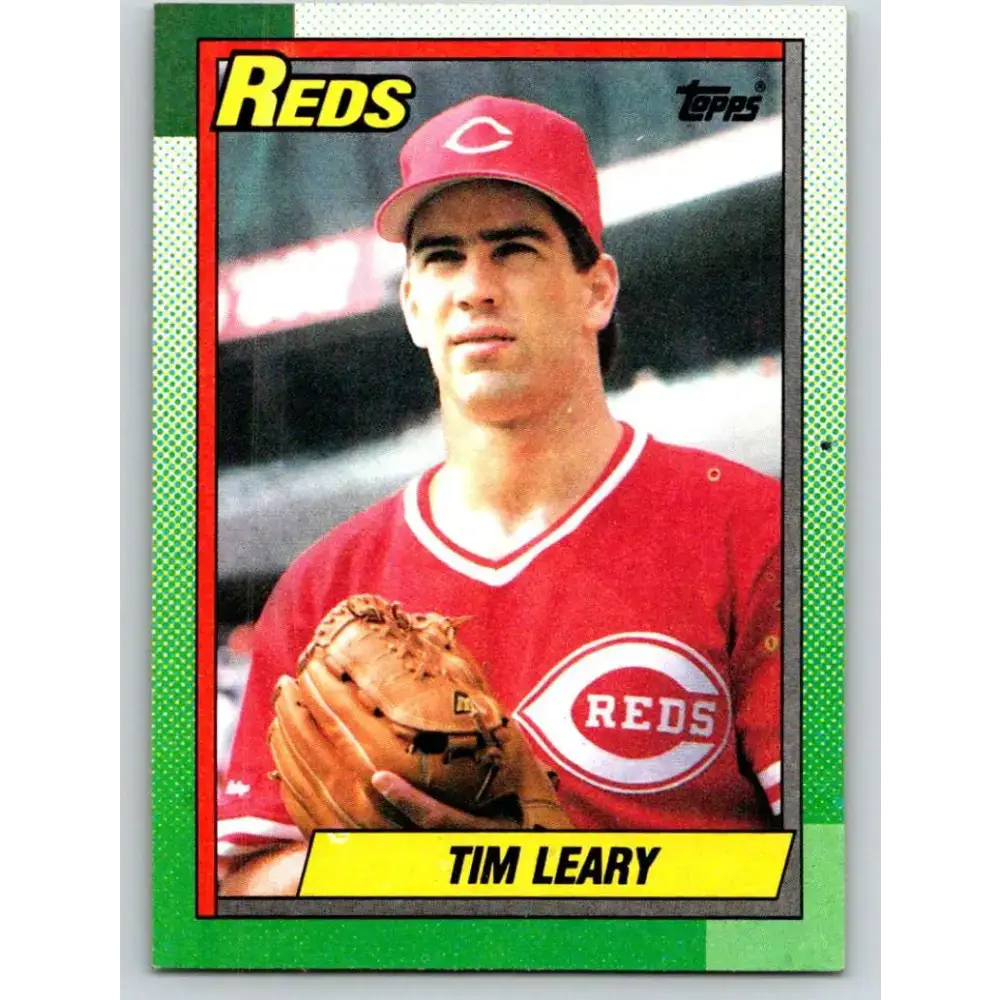 1990 Topps #516 Tim Leary NM-MT Cincinnati Reds Baseball Card - Baseball Card Single
