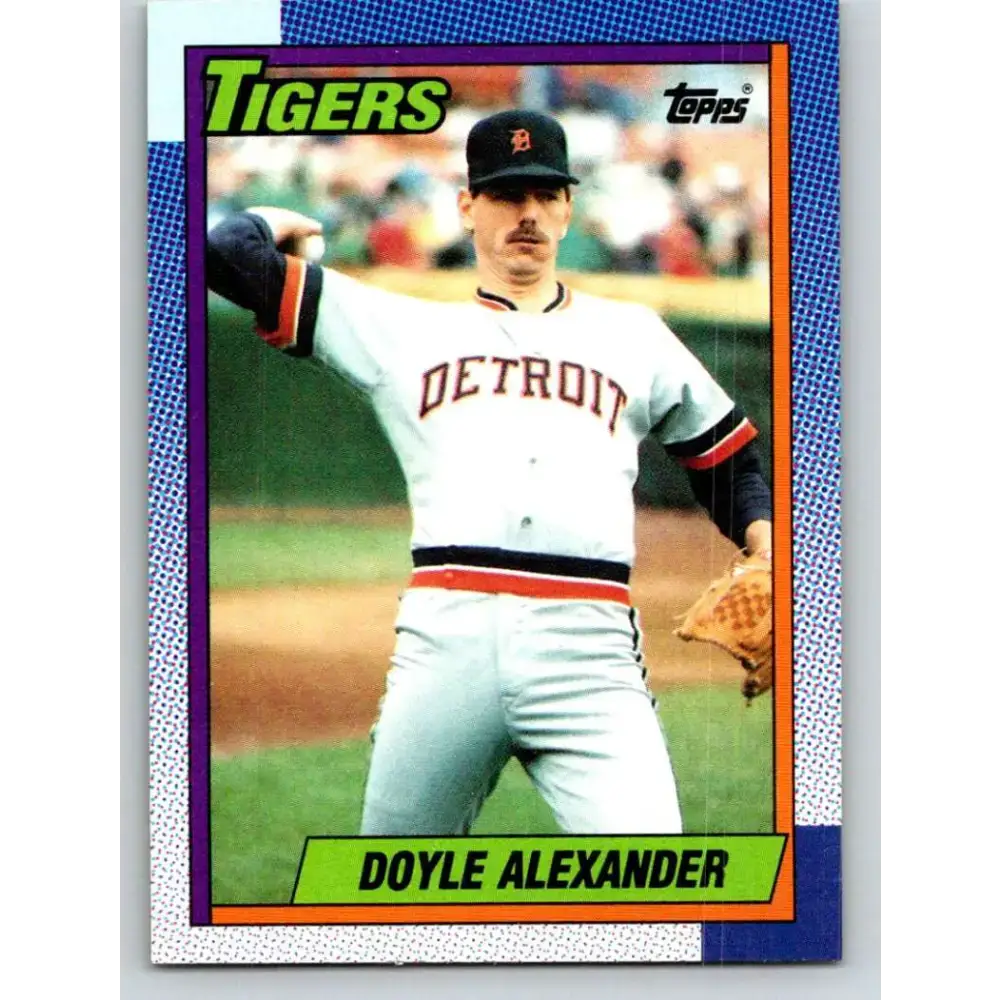 1990 Topps #748 Doyle Alexander NM-MT Detroit Tigers Baseball Card - Baseball Card Single