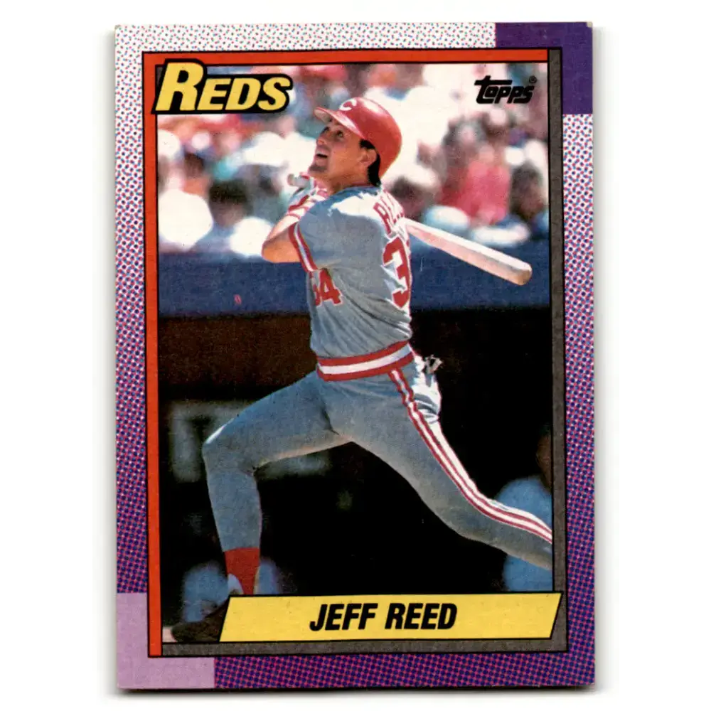 1990 Topps #772 Jeff Reed NM-MT Cincinnati Reds Baseball Card - Baseball Card Single