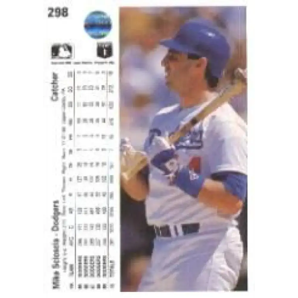 1990 Upper Deck #298 Mike Scioscia NM-MT Los Angeles Dodgers Baseball Card - Baseball Card Single