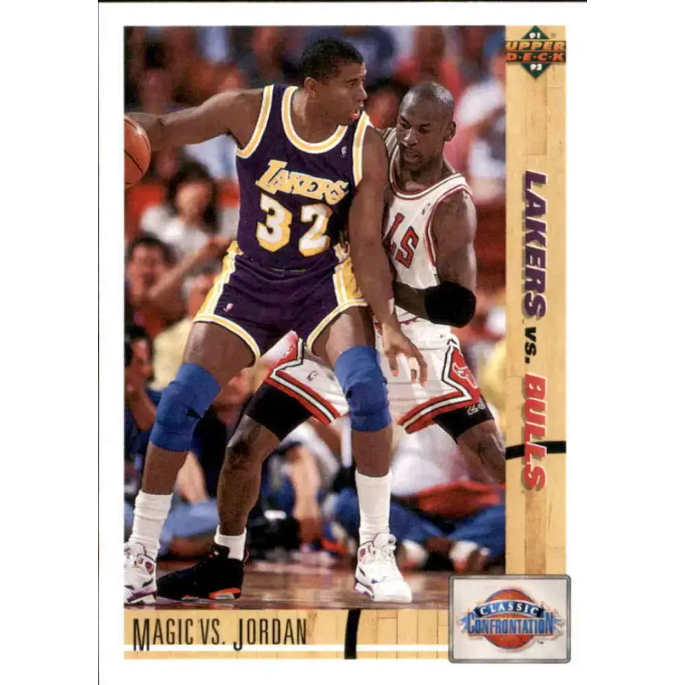 1991-92 Upper Deck #34 Magic Johnson/Michael Jordan CC NM-MT Los Angeles Lakers/Chicago Bulls Basketball Card