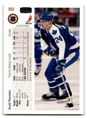 1991-92 Upper Deck #353b Scott Thornton - Hockey Card Single