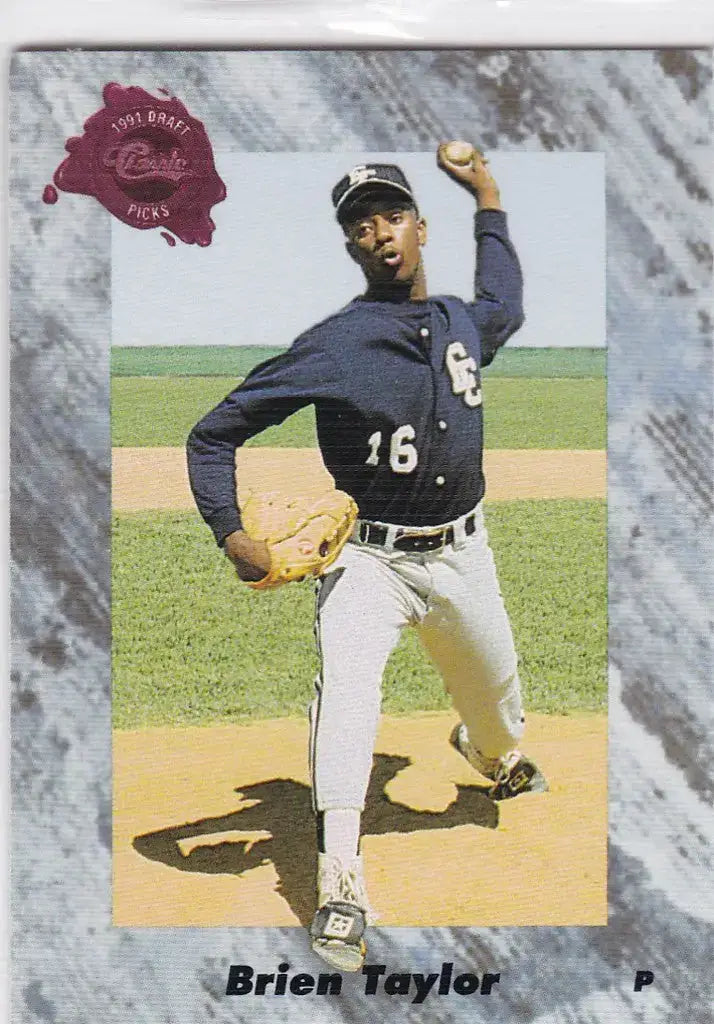 1991 Classic Draft Pick Promo #3 Brien Taylor Promotional Card - Baseball Card Single