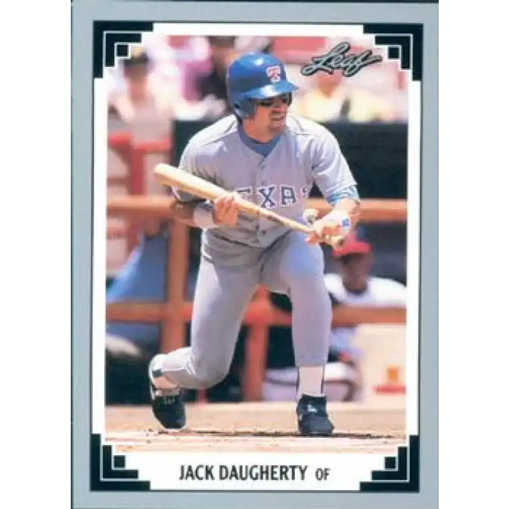 1991 Leaf #17 Jack Daugherty NM-MT Texas Rangers Baseball Card - Baseball Card Single