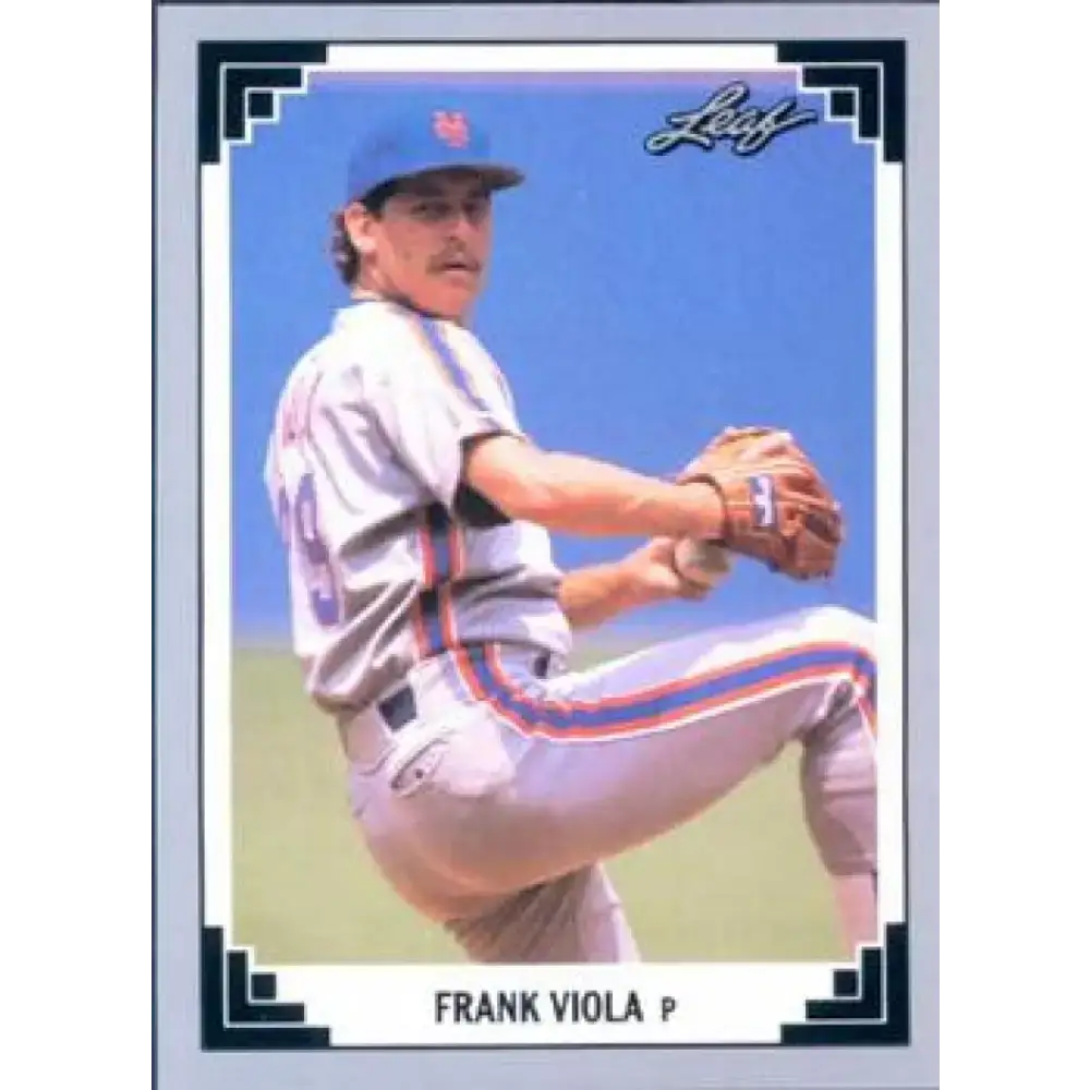 1991 Leaf #180 Frank Viola NM-MT New York Mets Baseball Card - Baseball Card Single