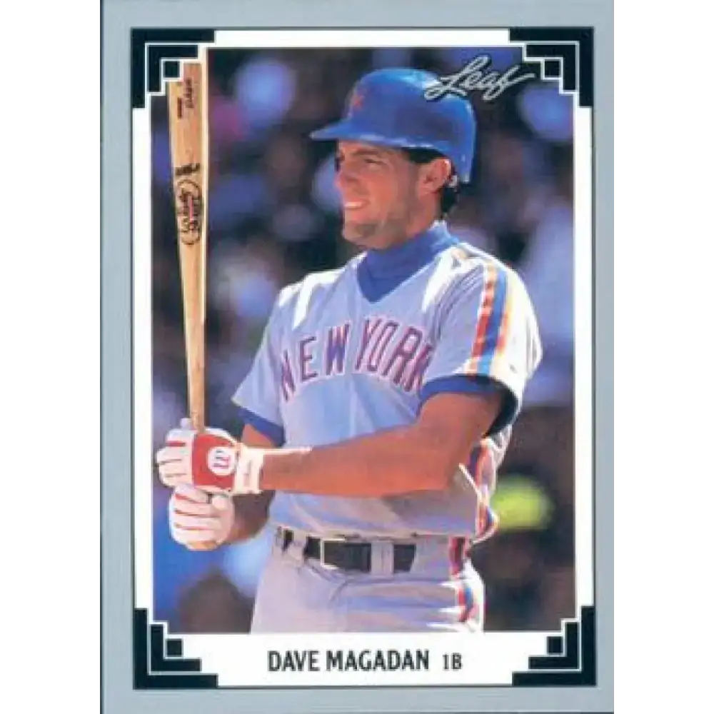 1991 Leaf #20 Dave Magadan NM-MT New York Mets Baseball Card - Baseball Card Single