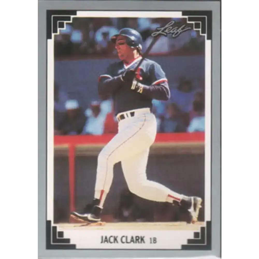 1991 Leaf #201 Jack Clark NM-MT Boston Red Sox Baseball Card - Baseball Card Single