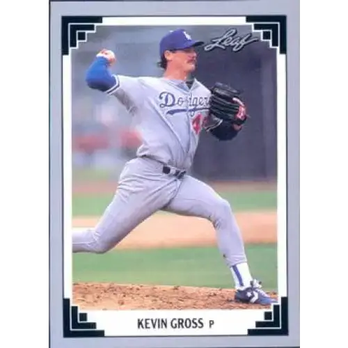 1991 Leaf #279 Kevin Gross NM-MT Los Angeles Dodgers Baseball Card - Baseball Card Single