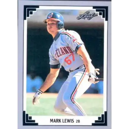 1991 Leaf #289 Mark Lewis NM-MT Cleveland Indians Baseball Card - Baseball Card Single