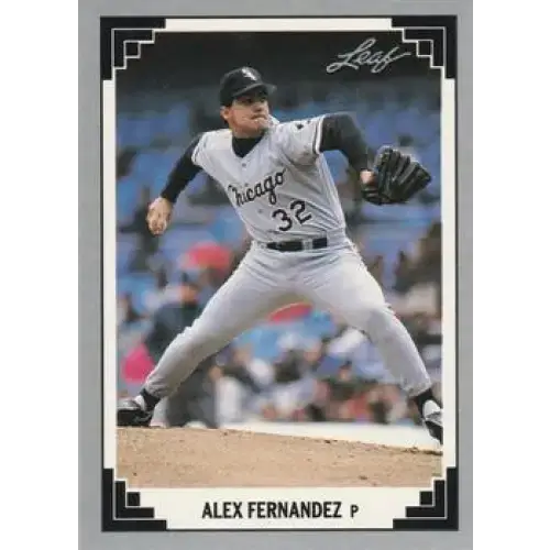 1991 Leaf #296 Alex Fernandez NM-MT Chicago White Sox Baseball Card - Baseball Card Single