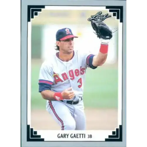 1991 Leaf #303 Gary Gaetti NM-MT California Angels Baseball Card - Baseball Card Single