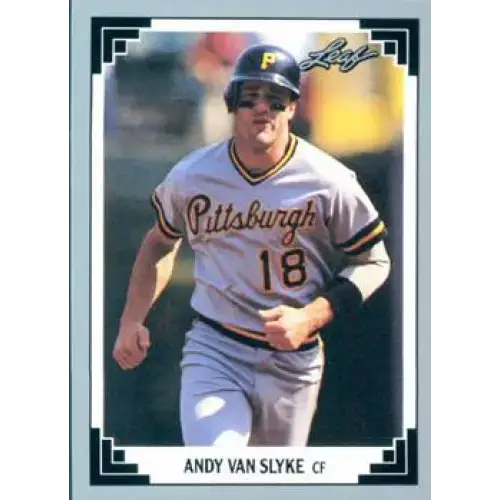1991 Leaf #310 Andy Van Slyke NM-MT Pittsburgh Pirates Baseball Card - Baseball Card Single