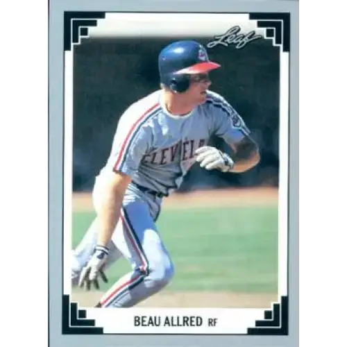 1991 Leaf #316 Beau Allred NM-MT Cleveland Indians Baseball Card - Baseball Card Single