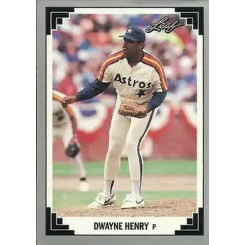 1991 Leaf #329 Dwayne Henry NM-MT Houston Astros Baseball Card - Baseball Card Single