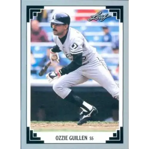 1991 Leaf #331 Ozzie Guillen NM-MT Chicago White Sox Baseball Card - Baseball Card Single