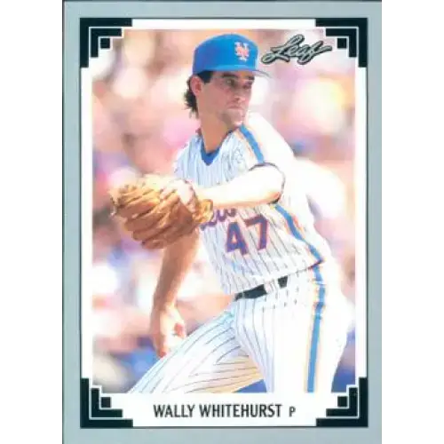 1991 Leaf #333 Wally Whitehurst NM-MT New York Mets Baseball Card - Baseball Card Single