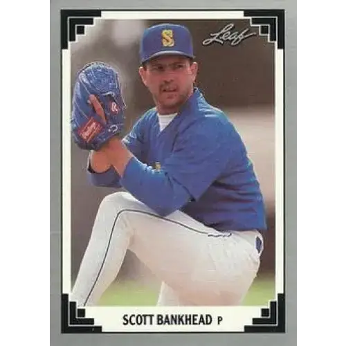 1991 Leaf #345 Scott Bankhead NM-MT Seattle Mariners Baseball Card - Baseball Card Single