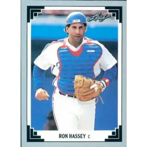 1991 Leaf #359 Ron Hassey NM-MT Montreal Expos Baseball Card - Baseball Card Single