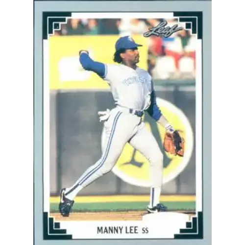 1991 Leaf #399 Manuel Lee NM-MT Toronto Blue Jays Baseball Card - Baseball Card Single