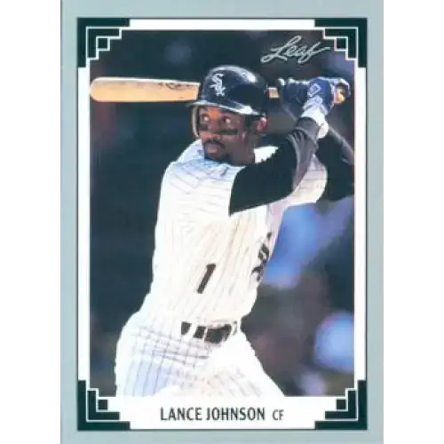 1991 Leaf #403 Lance Johnson NM-MT Chicago White Sox Baseball Card - Baseball Card Single