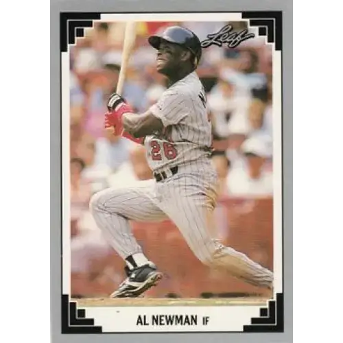 1991 Leaf #446 Al Newman NM-MT Minnesota Twins Baseball Card - Baseball Card Single