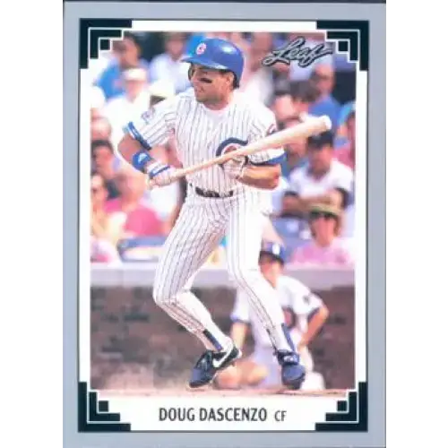 1991 Leaf #483 Doug Dascenzo NM-MT Chicago Cubs Baseball Card - Baseball Card Single