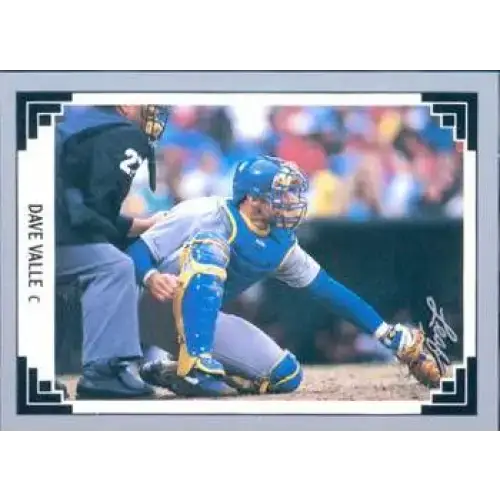 1991 Leaf #511 Dave Valle NM-MT Seattle Mariners Baseball Card - Baseball Card Single