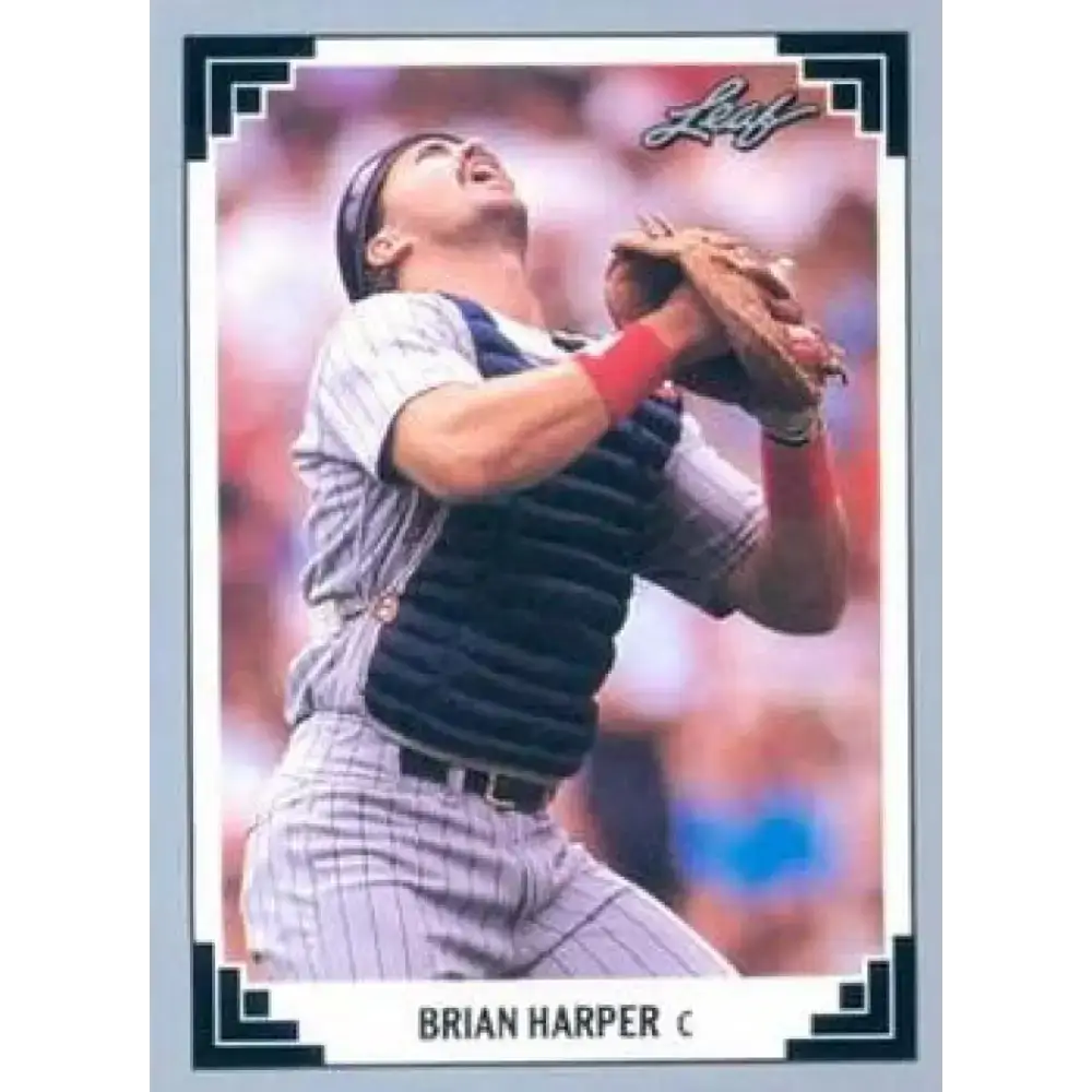 1991 Leaf #54 Brian Harper NM-MT Minnesota Twins Baseball Card - Baseball Card Single