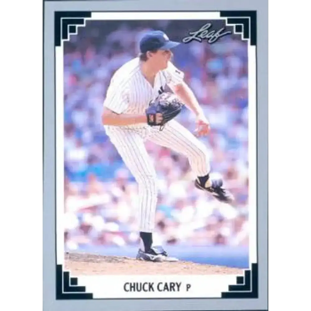 1991 Leaf #66 Chuck Cary NM-MT New York Yankees Baseball Card - Baseball Card Single