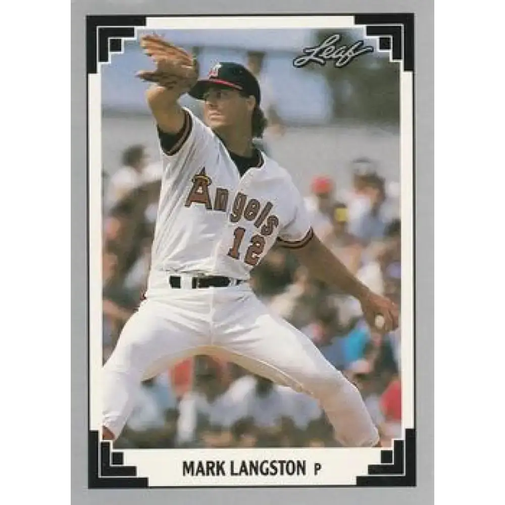 1991 Leaf #67 Mark Langston NM-MT California Angels Baseball Card - Baseball Card Single