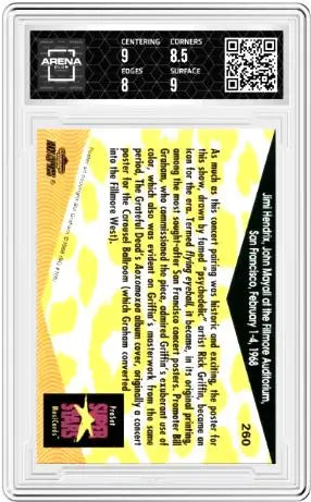 1991 ProSet SuperStars Hendrix #260 Arena Club 8.5 - Other