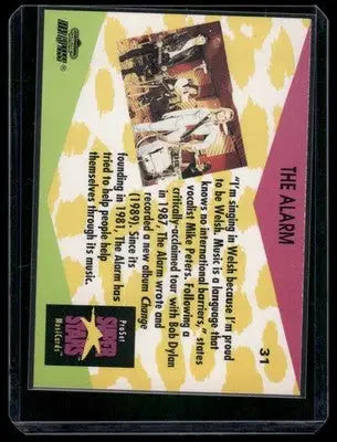 1991 RockCards SuperStars MusiCards The Alarm #31 - Music Card Single