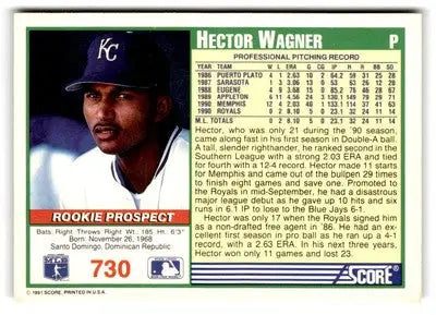 1991 Score #730 Hector Wagner - Baseball Card Single